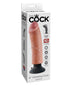 King Cock 8" Vibrating Cock - Flesh